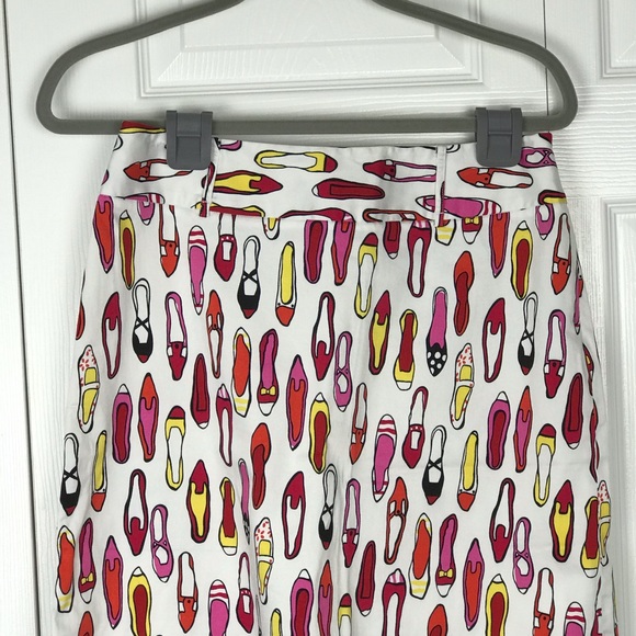 Andrea Viccaro Shoe Print Skirt Size 8 EUC - Picture 4 of 8